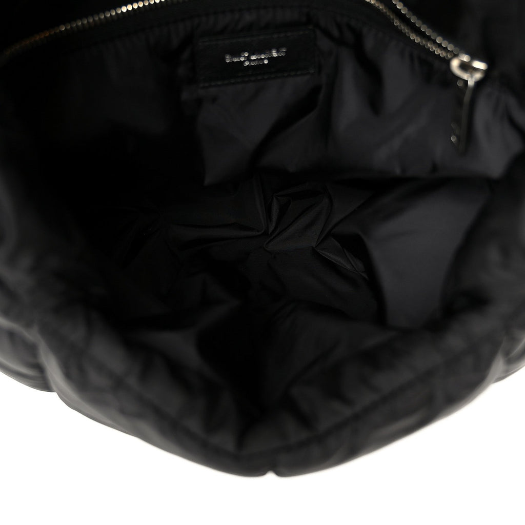 Econyl Nylon Lou Puffer Messenger Black
