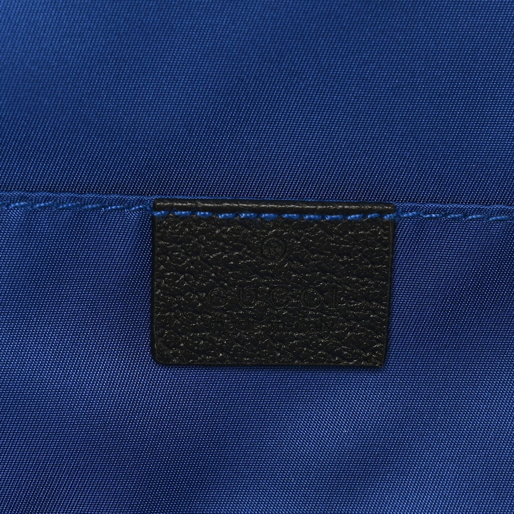Econyl Nylon Monogram Off The Grid Backpack Guilted Blue Black