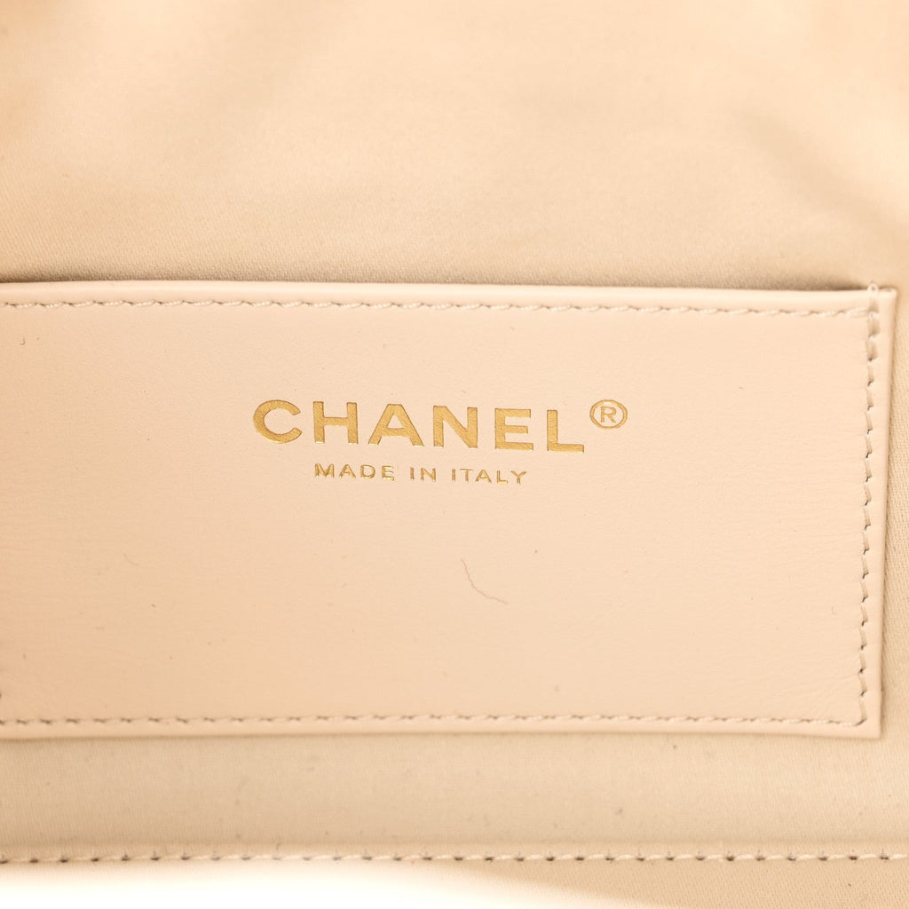 Caviar Quilted Mini Chanel 25 Handbag White
