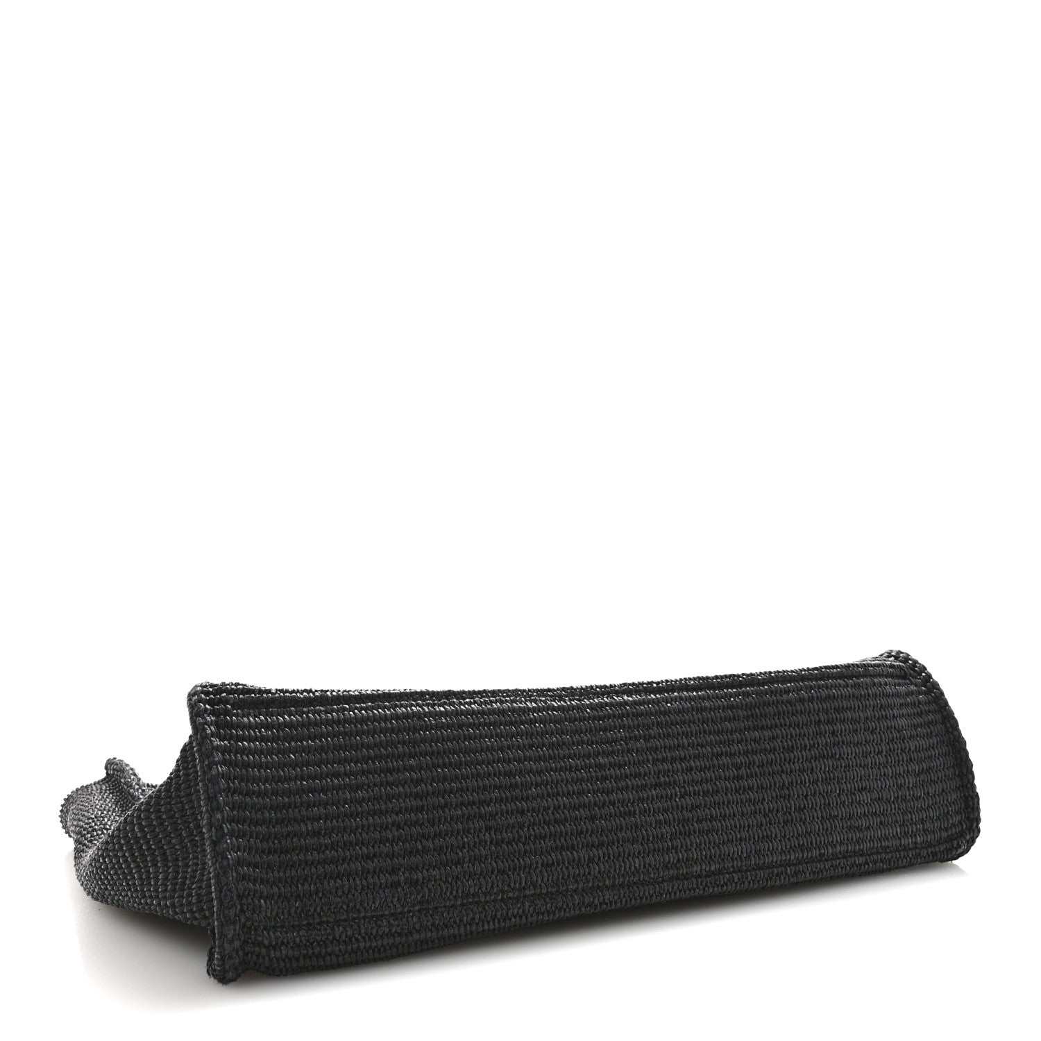 Raffia Large G Shopping Tote Black