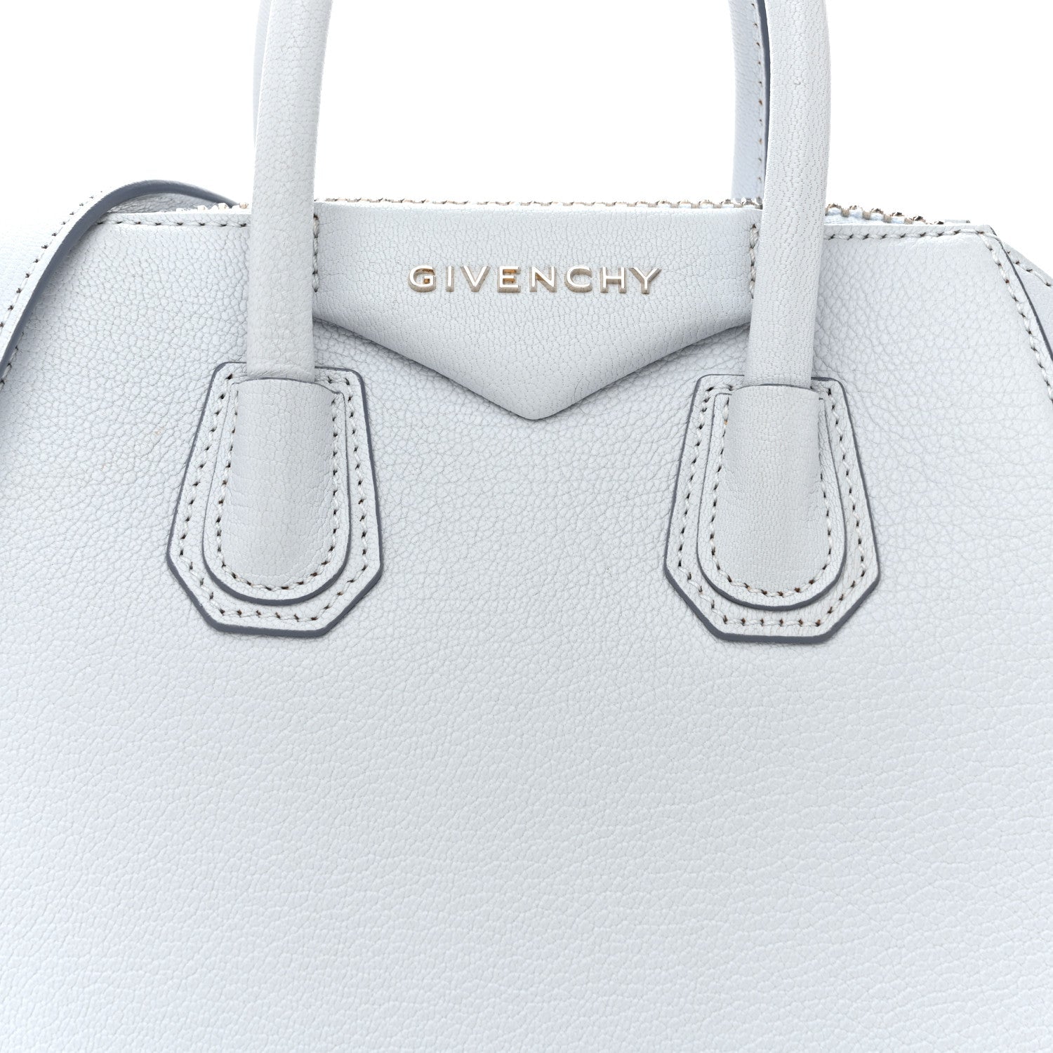 Sugar Goatskin Mini Antigona Baby Blue
