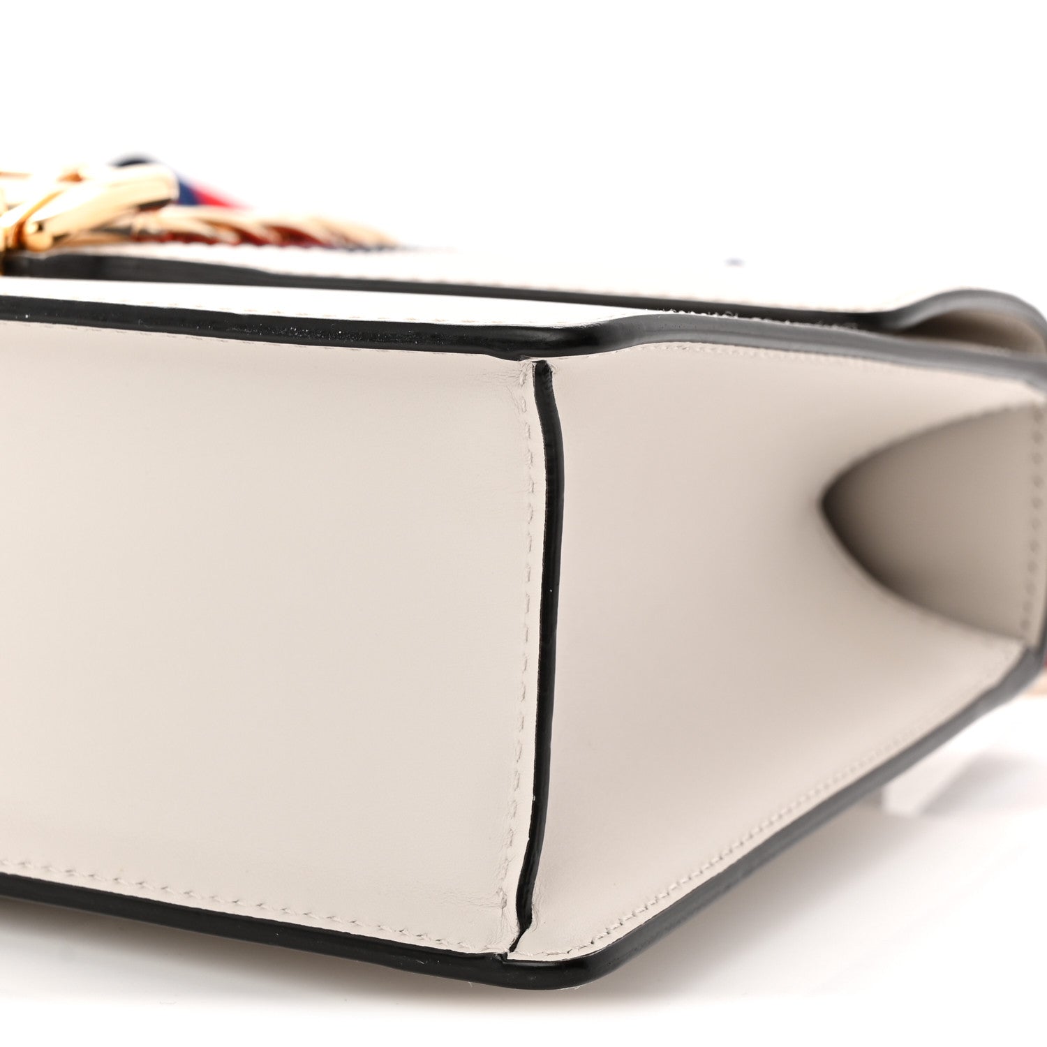 Calfskin Small Sylvie Shoulder Bag Off White