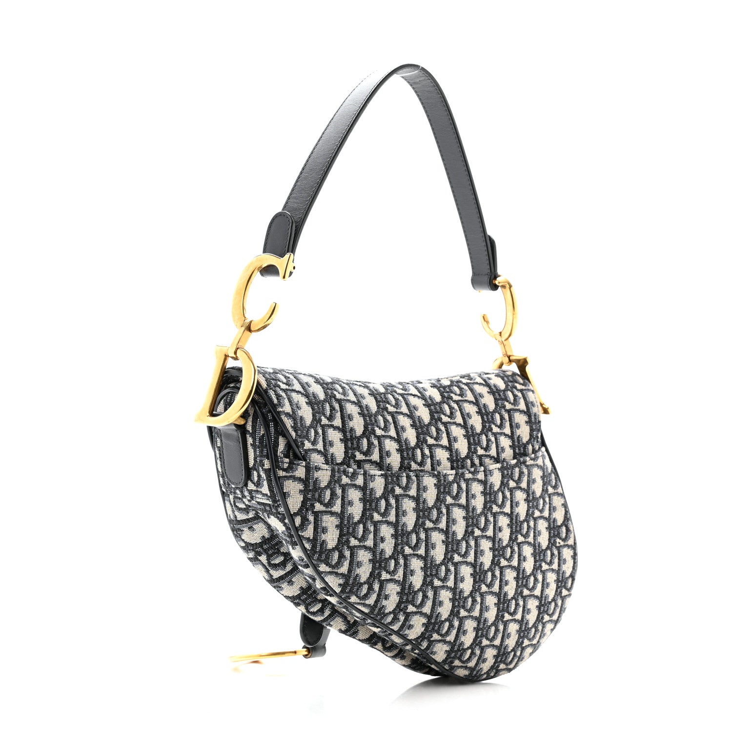 Oblique Saddle Bag Blue