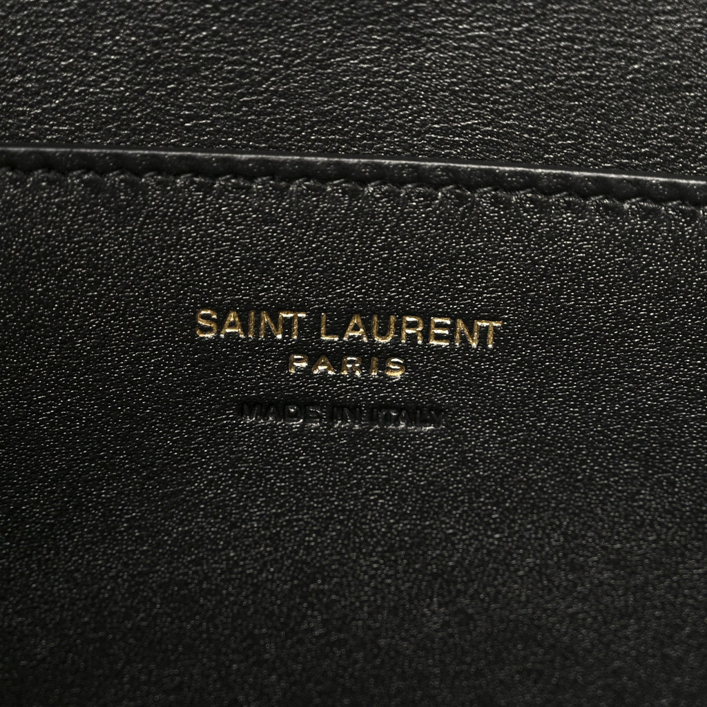 Lambskin Large Cassandre Envelope Pouch Light Musk