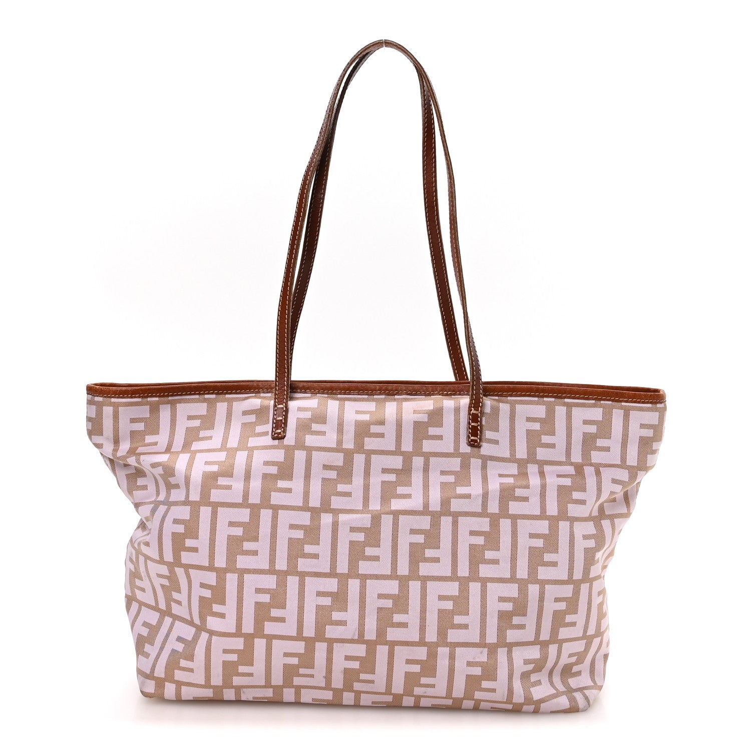 Zucca Roll Tote Beige Brown