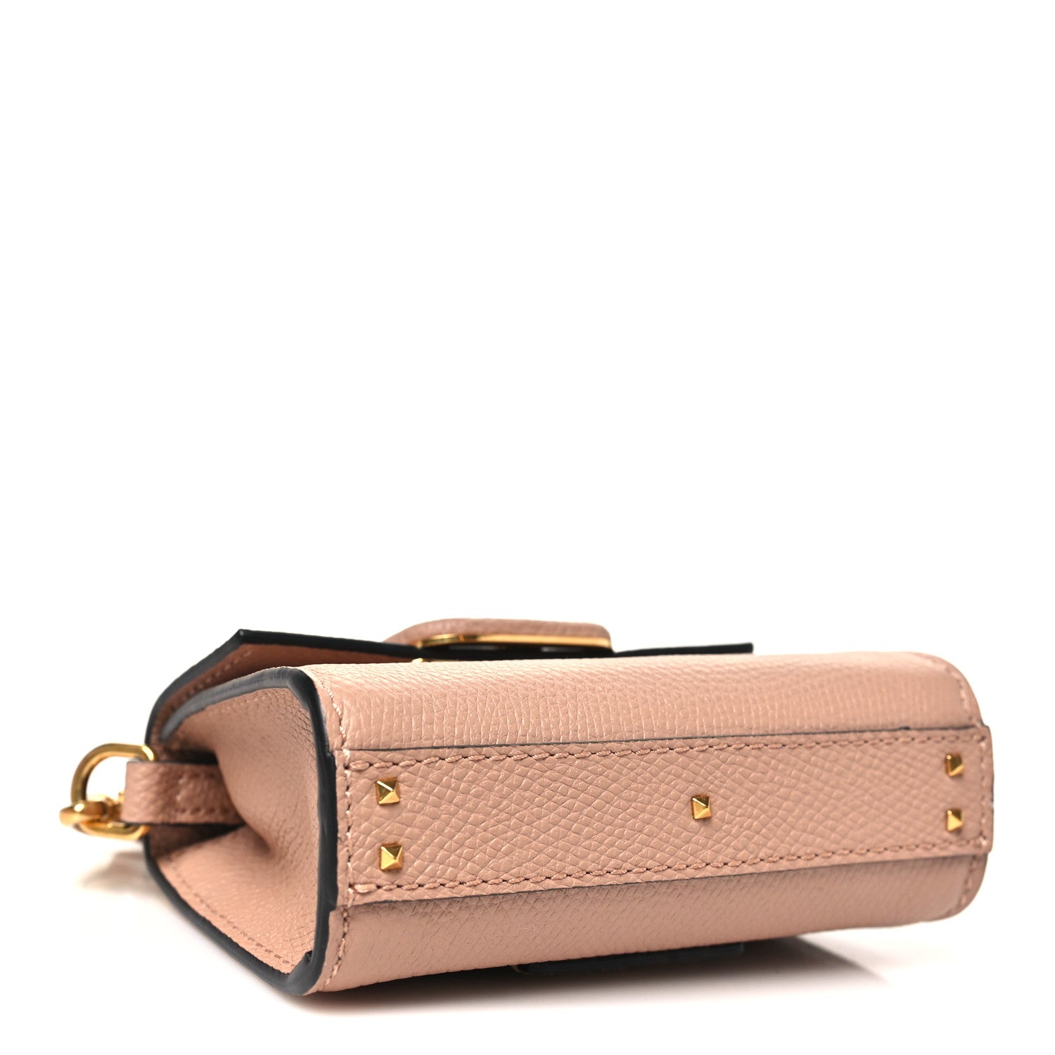 Calfskin Micro VSling Top Handle Bag Rose Cannelle