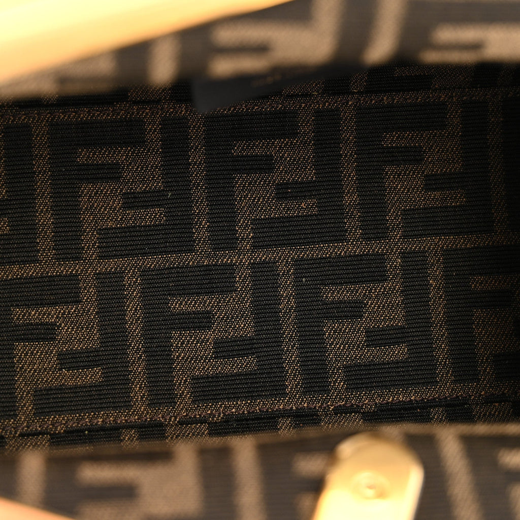 Shiny Nappa Small Fendi First Caramello