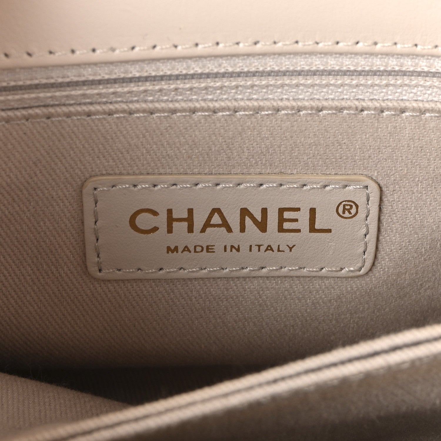 Calfskin Chevron Quilted Mini Coco Handle Flap Rose Pale