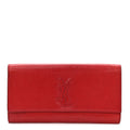 Textured Calfskin Monogram Small Belle De Jour Clutch Red