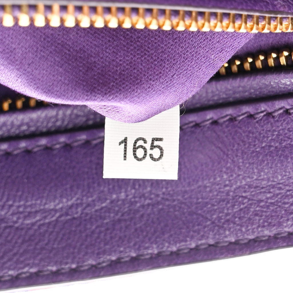 Tessuto Nylon Lurex Embroidered Flap Viola