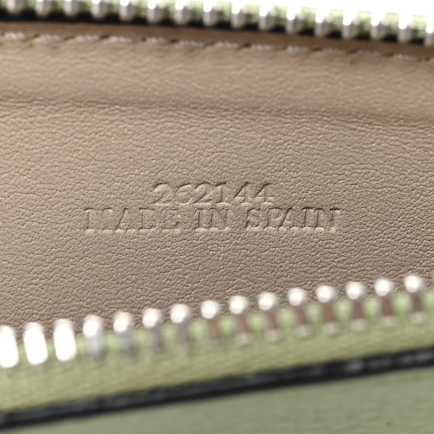Soft Grained Calfskin Coin  Holder Rosemary Tan