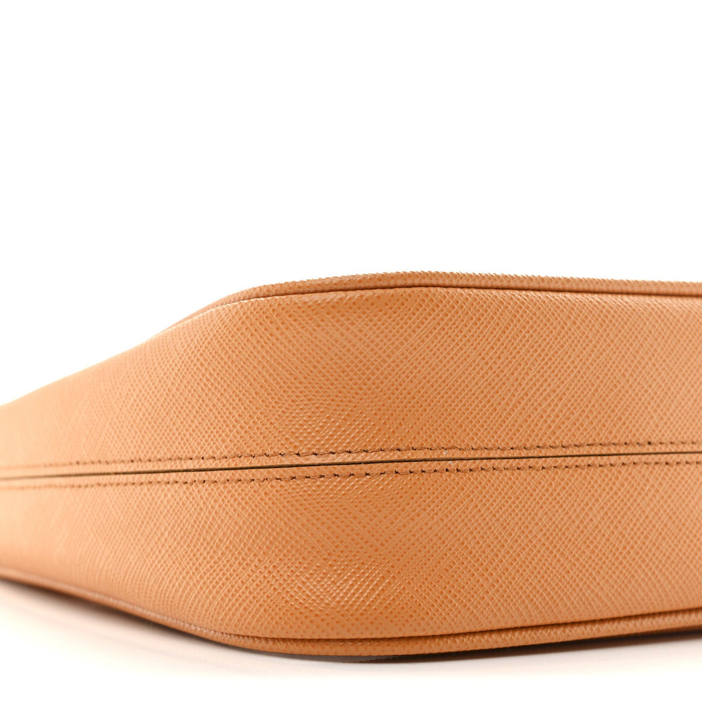 Saffiano Lux Mini Re-Edition Shoulder Bag Arancio