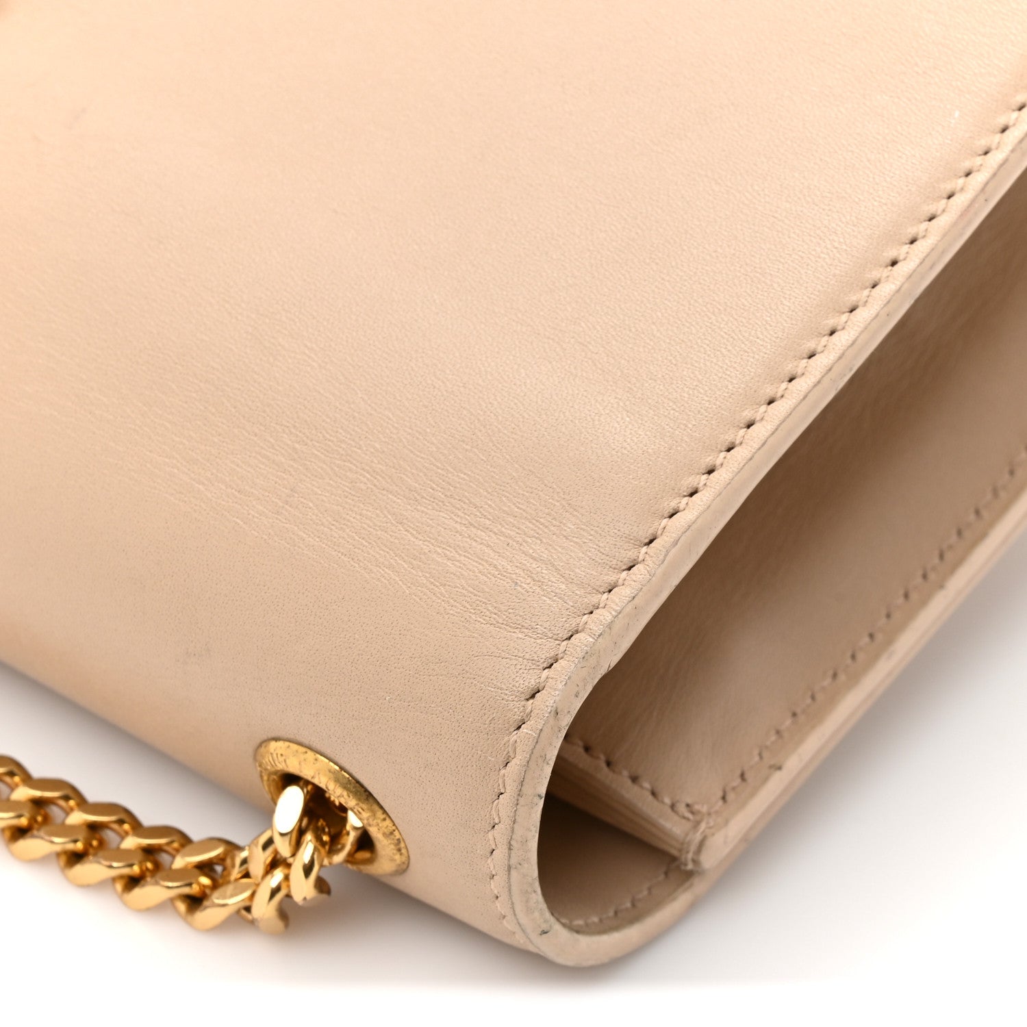 Smooth Calfskin Medium Classic Monogram Kate Tassel Satchel Nude Powder