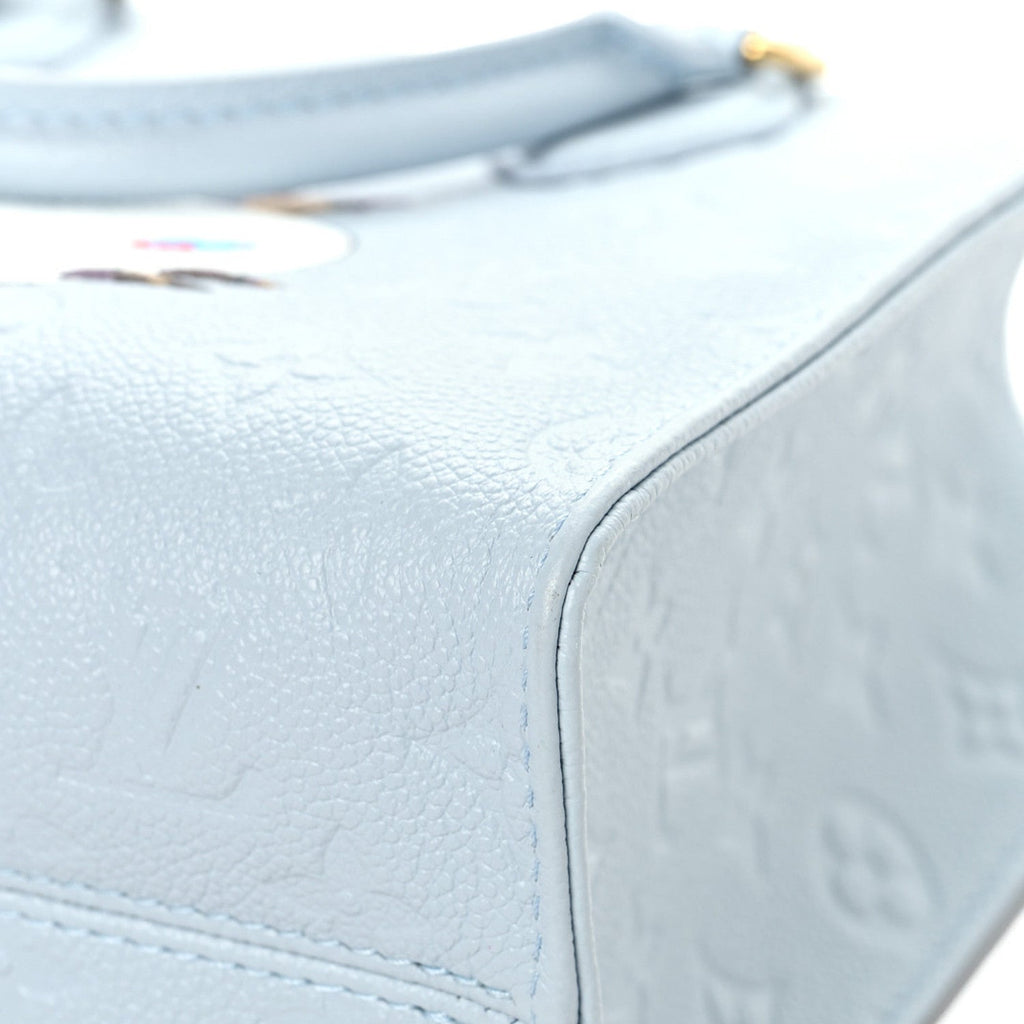 LV X TM Empreinte Monogram Superflat Onthego PM Washed Blue