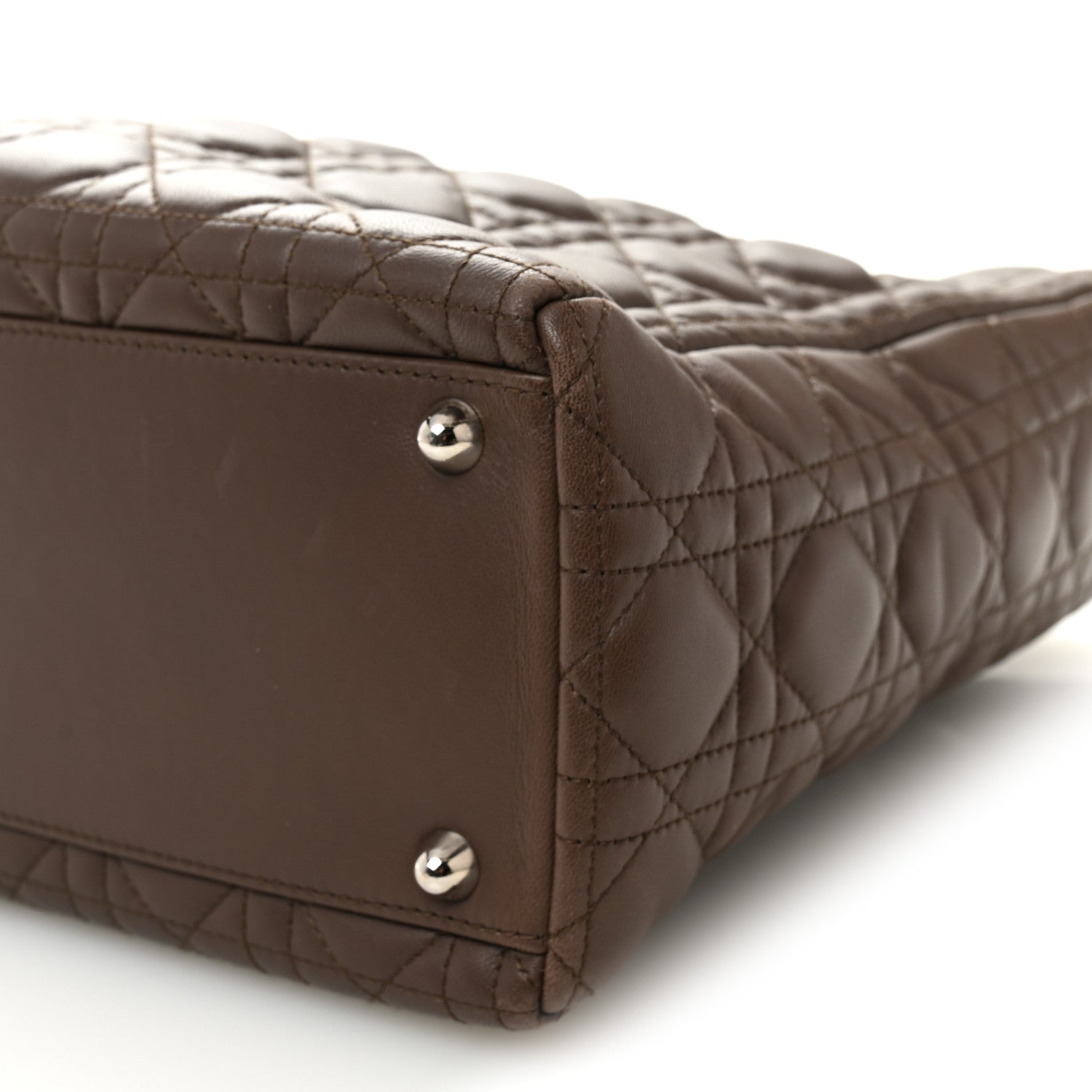 Lambskin Cannage Large Lady Dior Brown