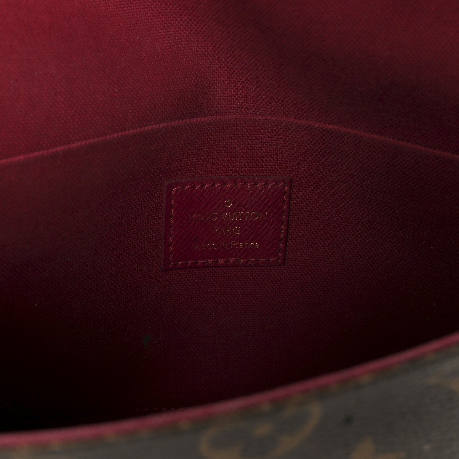 Monogram Pochette Felicie Chain Wallet Fuchsia