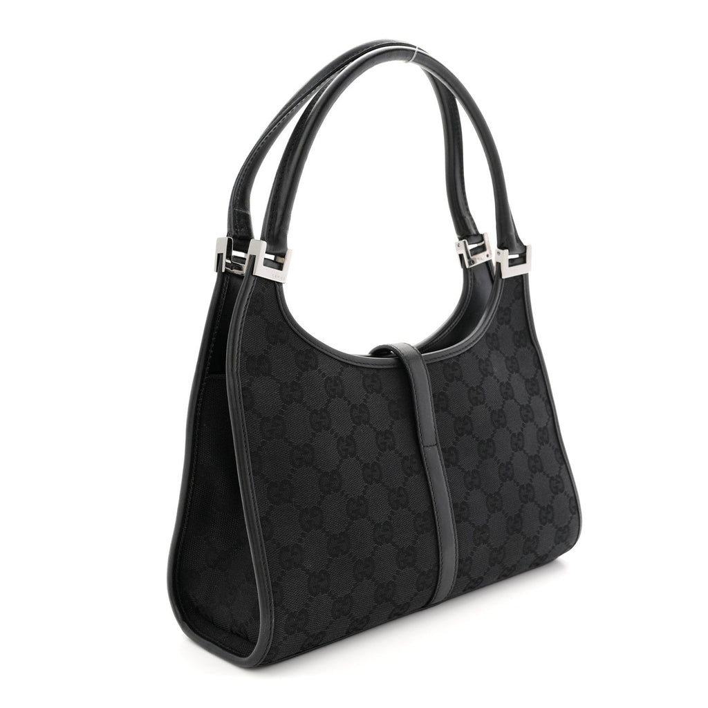 Monogram Bardot Shoulder Bag Black