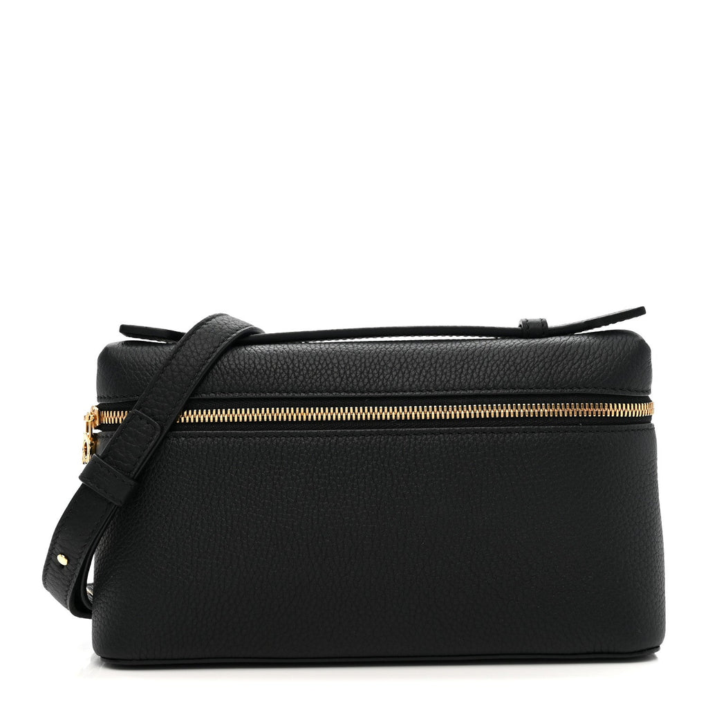 Grained Calfskin L19 Extra Pocket Pouch Black