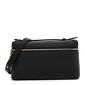 Grained Calfskin L19 Extra Pocket Pouch Black