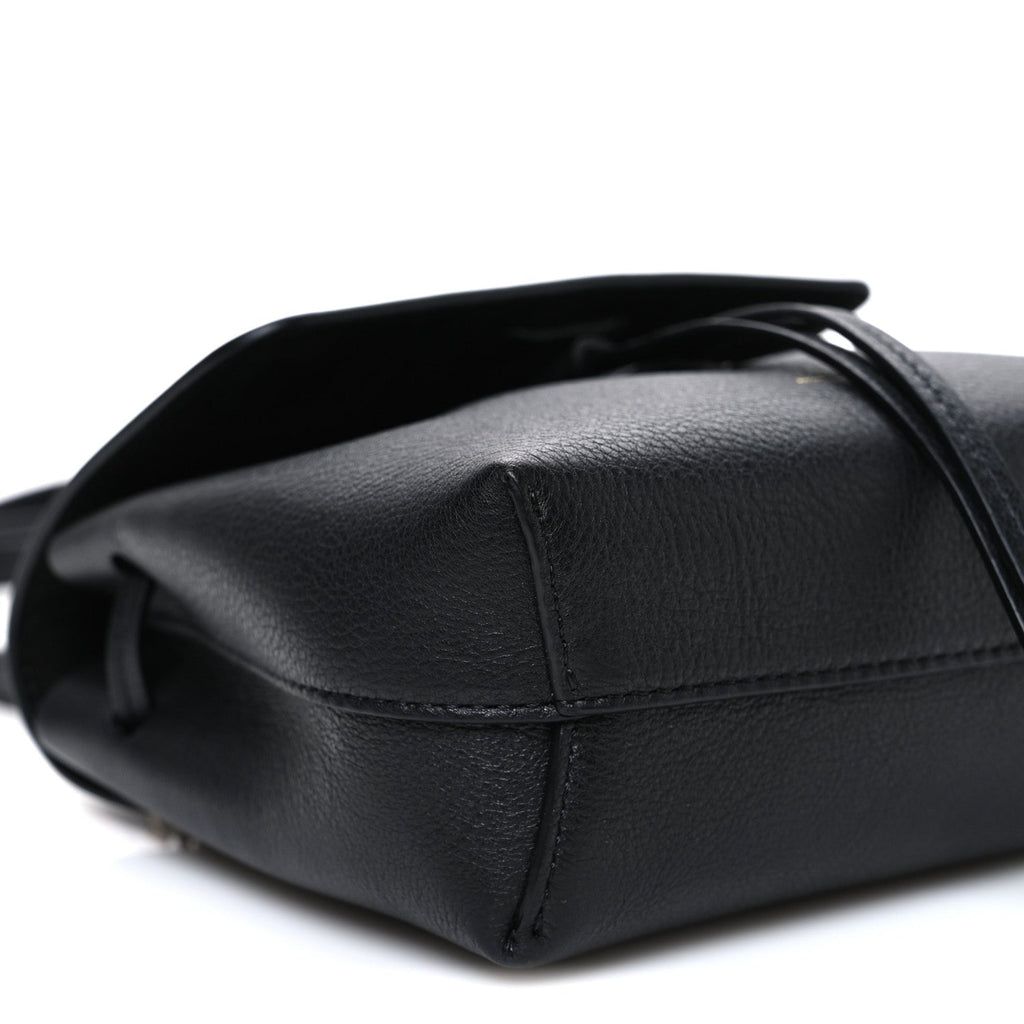 Calfskin Mini Lady Bag Black Flamma