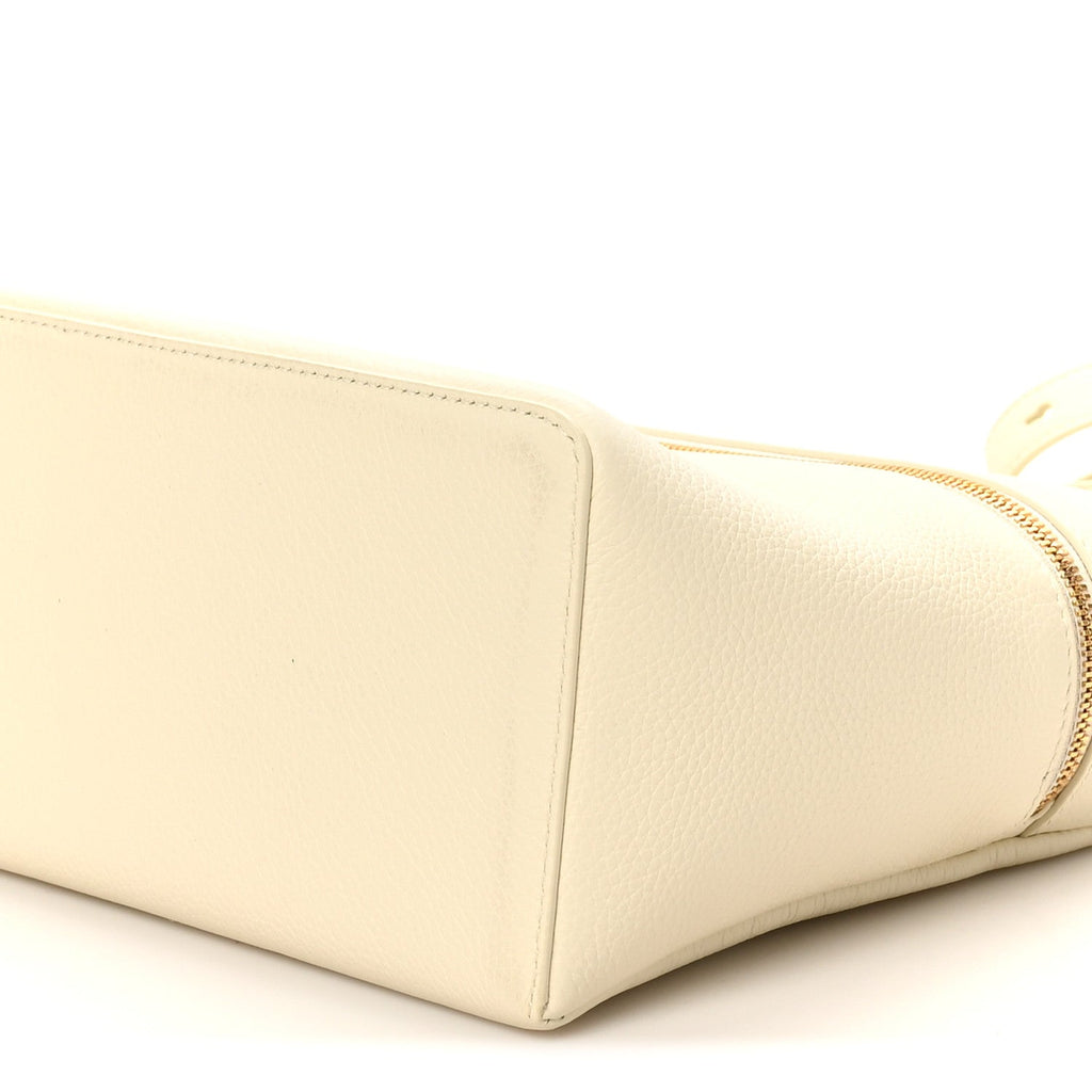 Grained Calfskin L27 Extra Pocket Pouch Whisper White