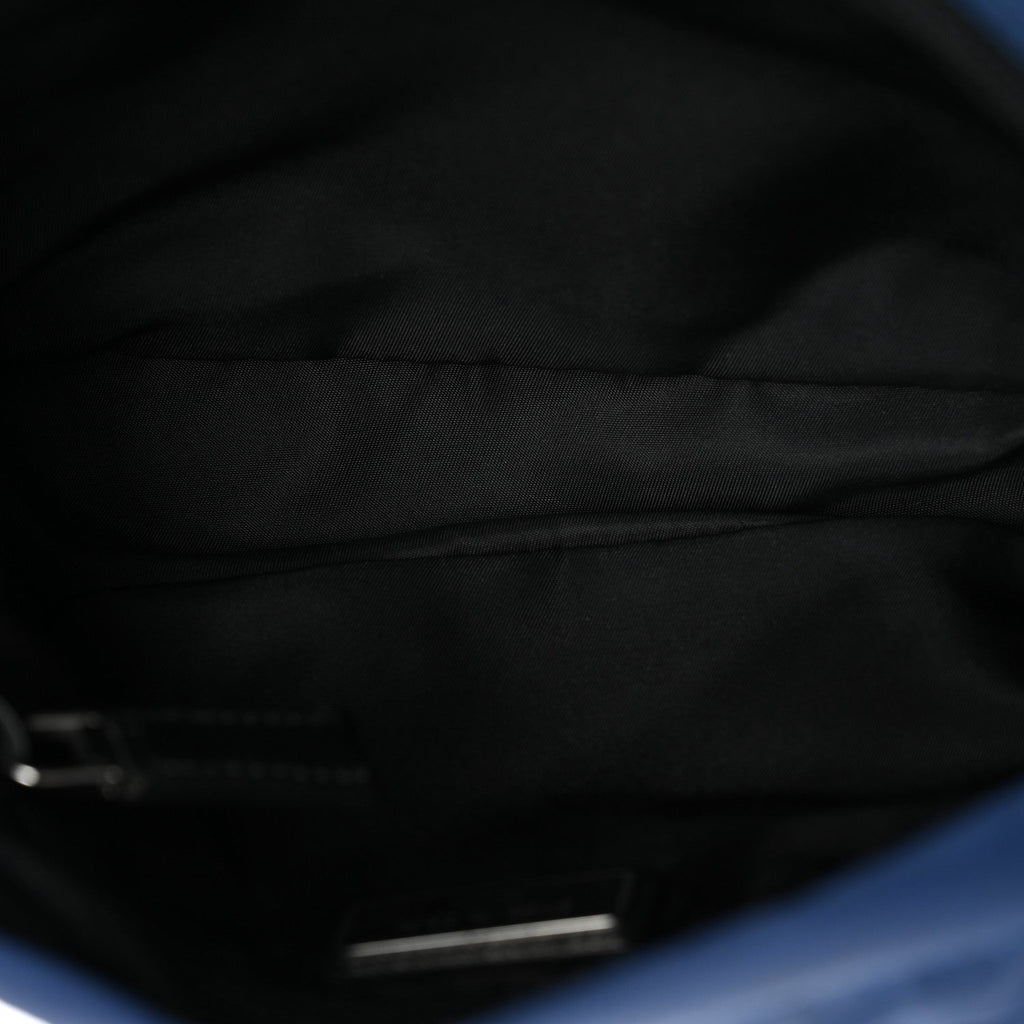 Tessuto Nylon Montagna Messenger Bag  Blue Black