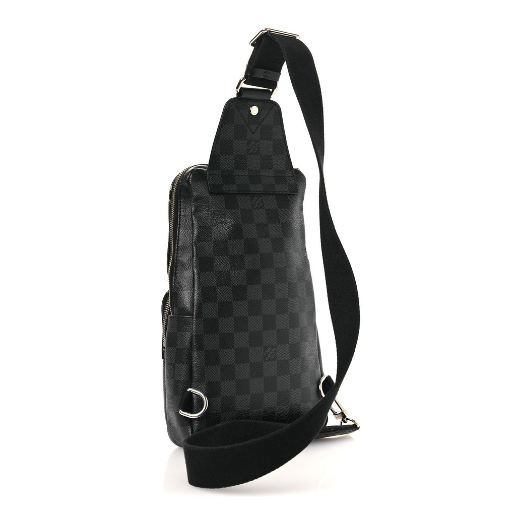 Damier Graphite World Map Avenue Sling Backpack