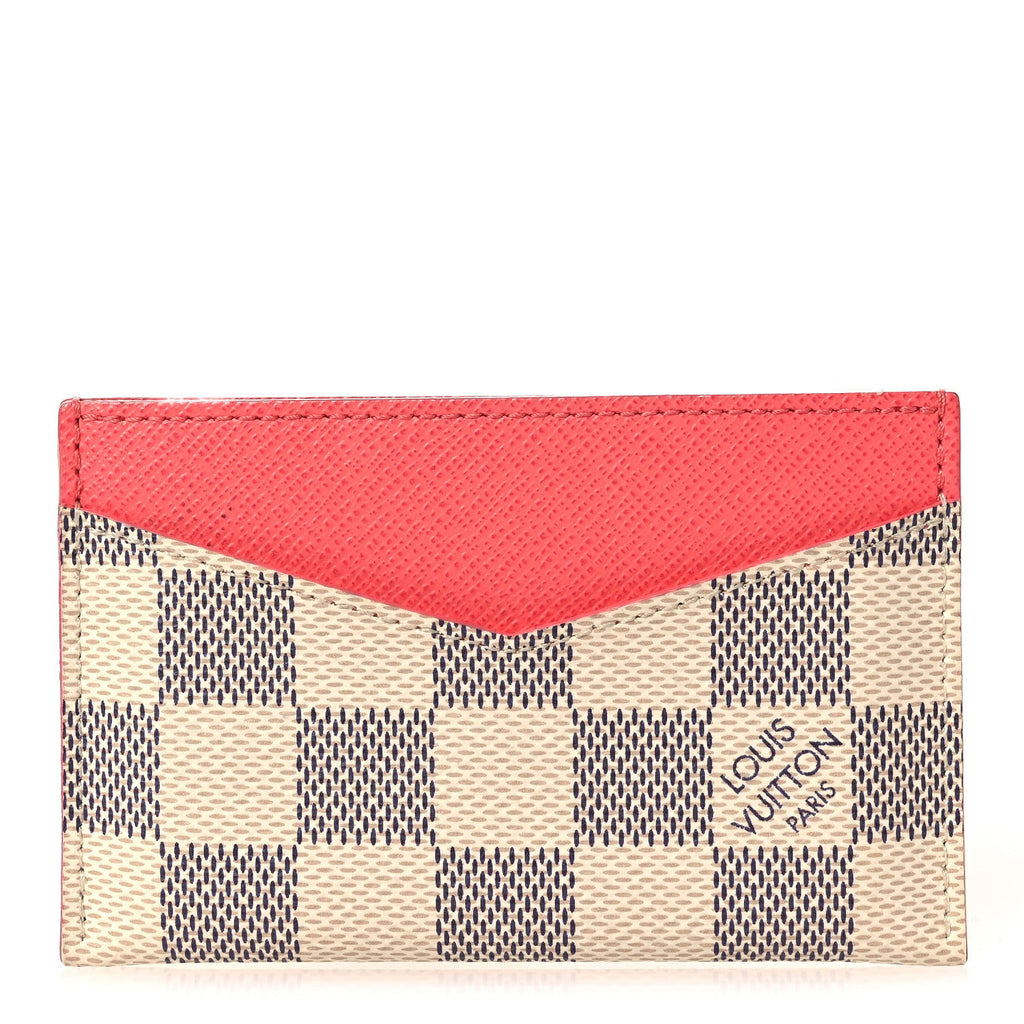 Damier Azur Daily  Holder Rose Papaye