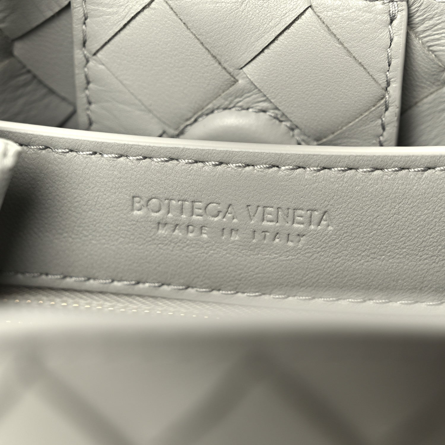 Nappa Intrecciato Small Andiamo Shoulder Bag Sterling