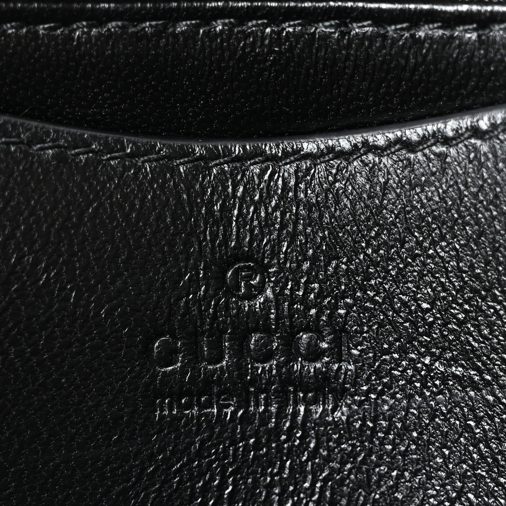 Lambskin Mini GG Milano Top Handle Shoulder Bag Black