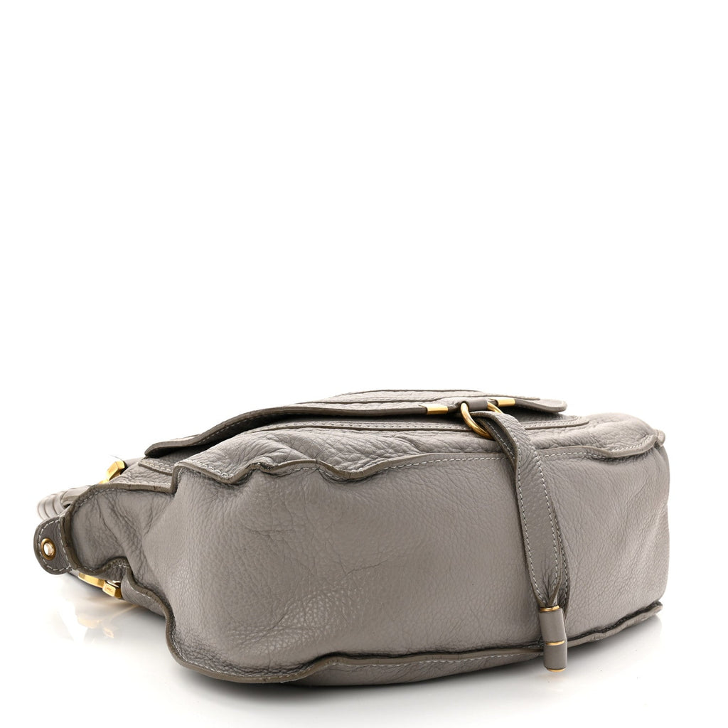Calfskin Medium Marcie Satchel Cashmere Grey