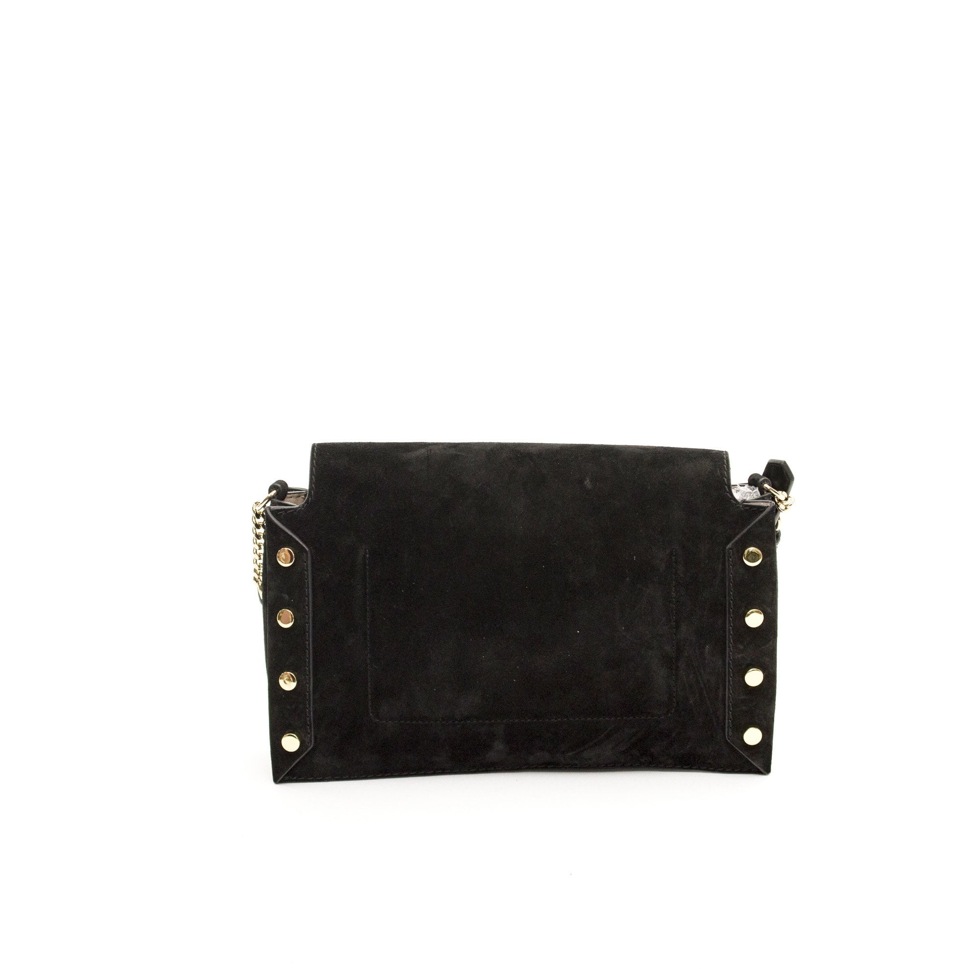 Jimmy Choo Cross Body Lockett  in Black, Suede