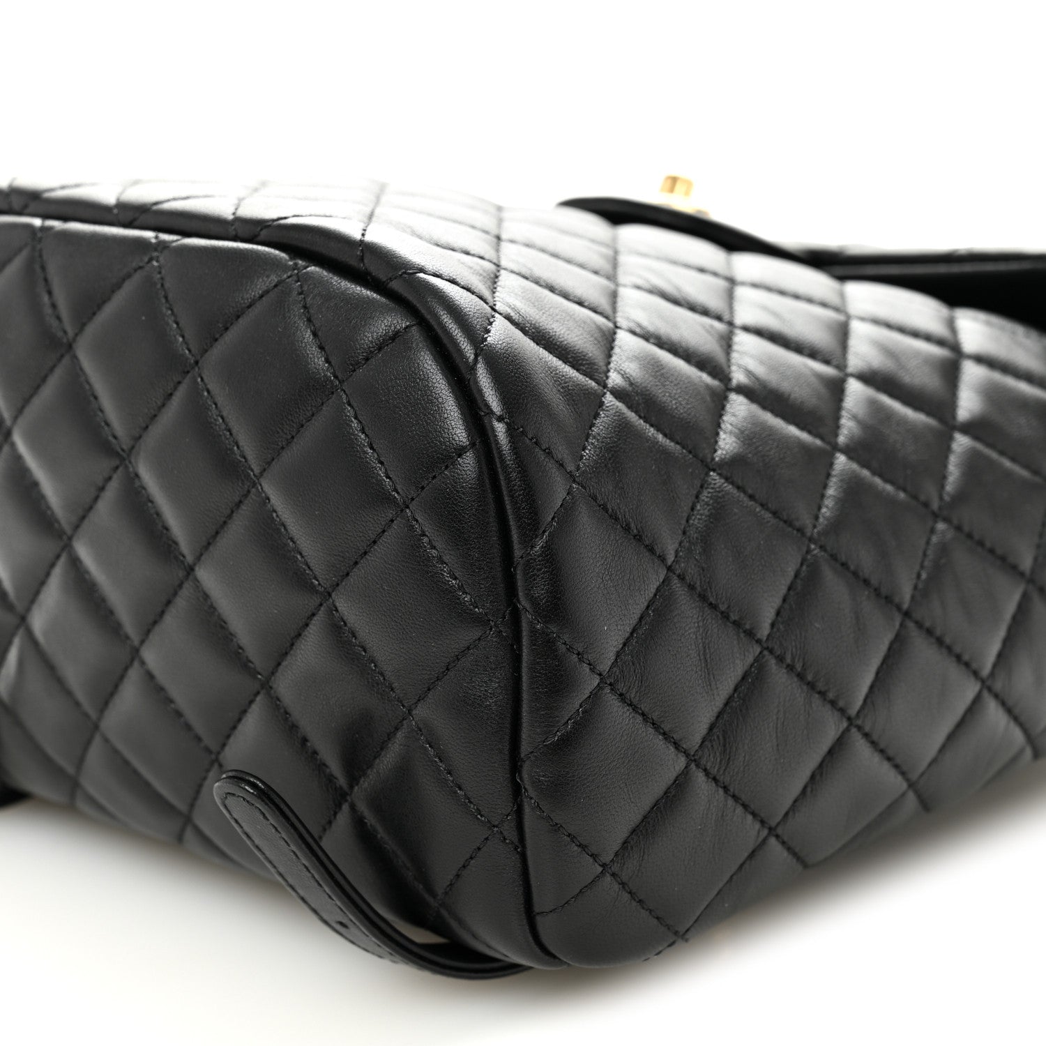 Lambskin Quilted Small Urban Spirit Backpack Black