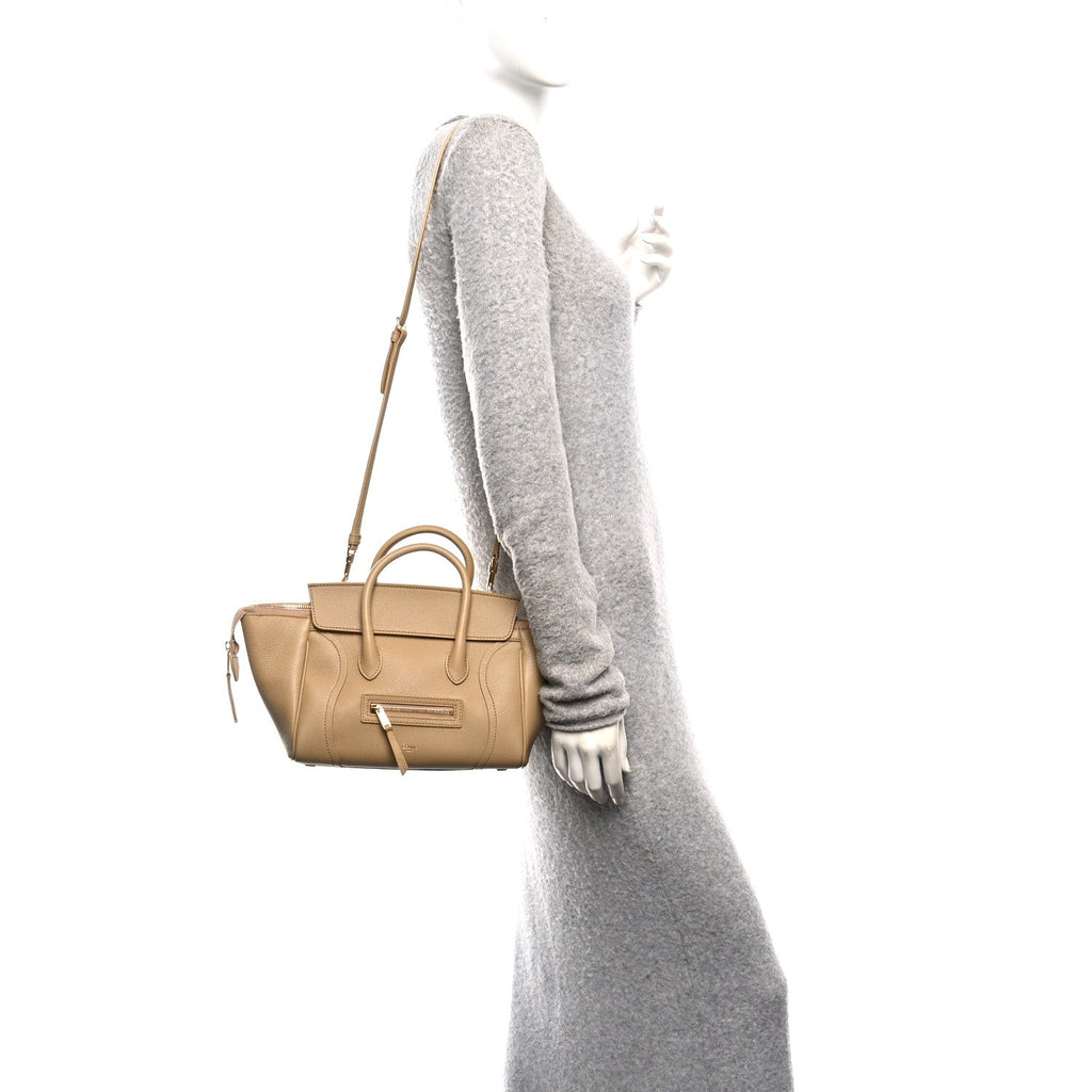 Grained Calfskin Small New Luggage Sandcastle