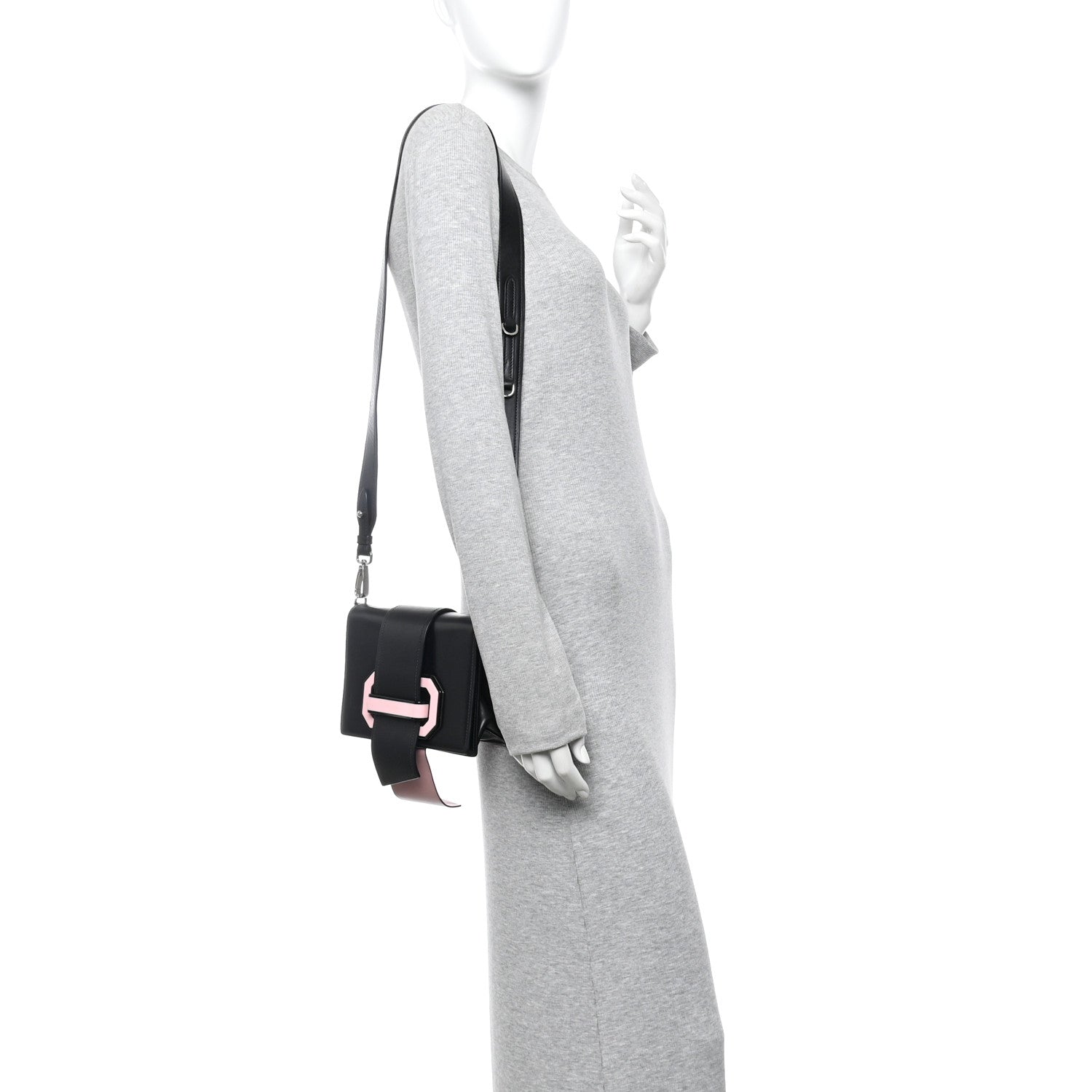 City Calf Plex Ribbon Bag Black Rosa