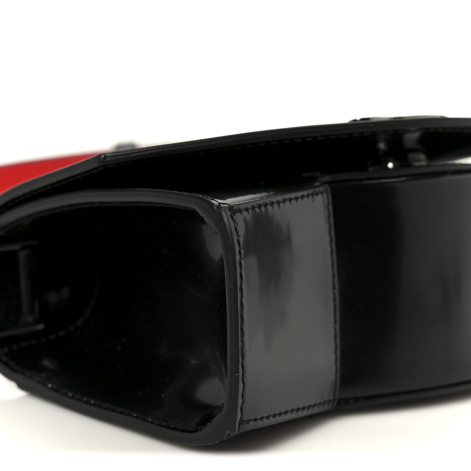 Abrasivato Calfskin Loubi54 Clutch Black Gun Metal