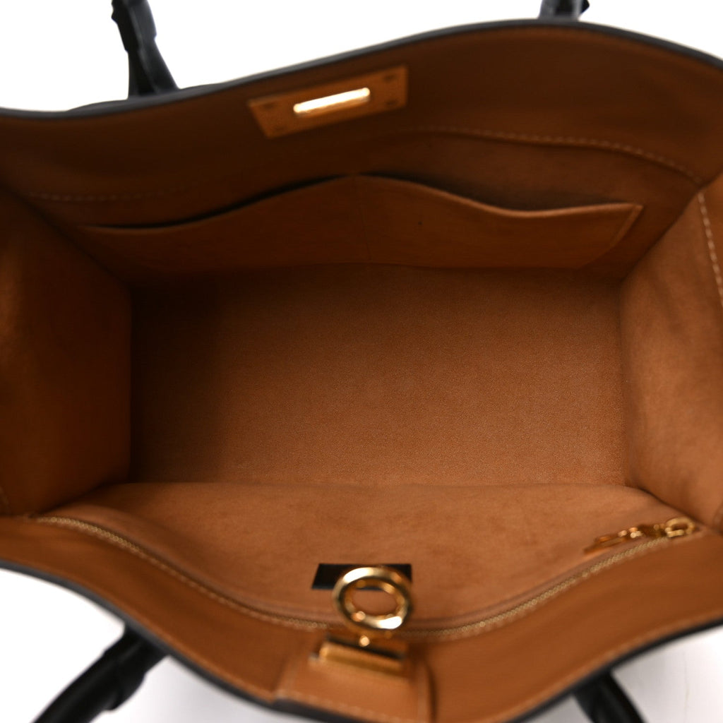 Calfskin Monogram On My Side MM Black