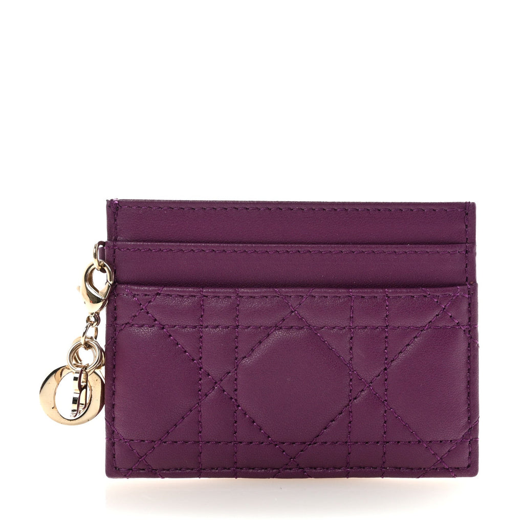 Lambskin Cannage Lady Dior  Holder More