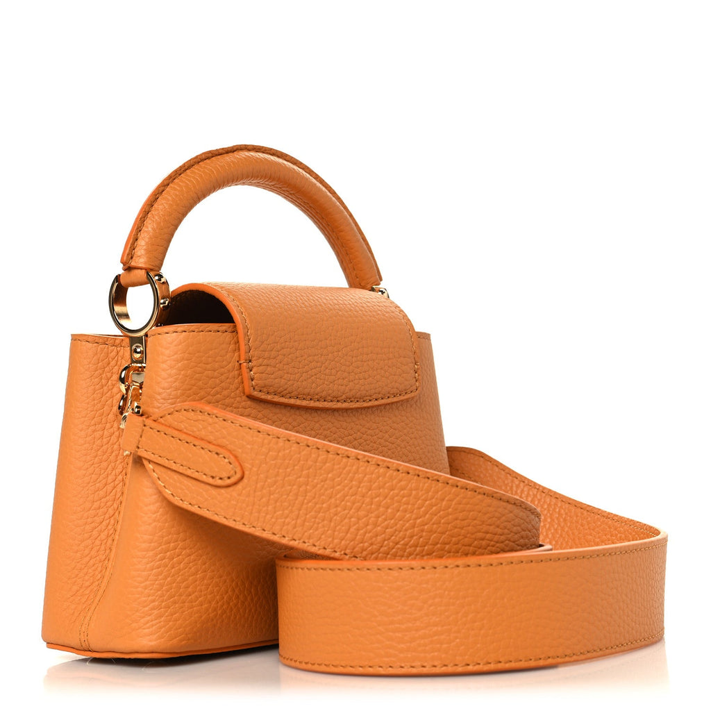 Taurillon Mini Capucines Safran Imperial