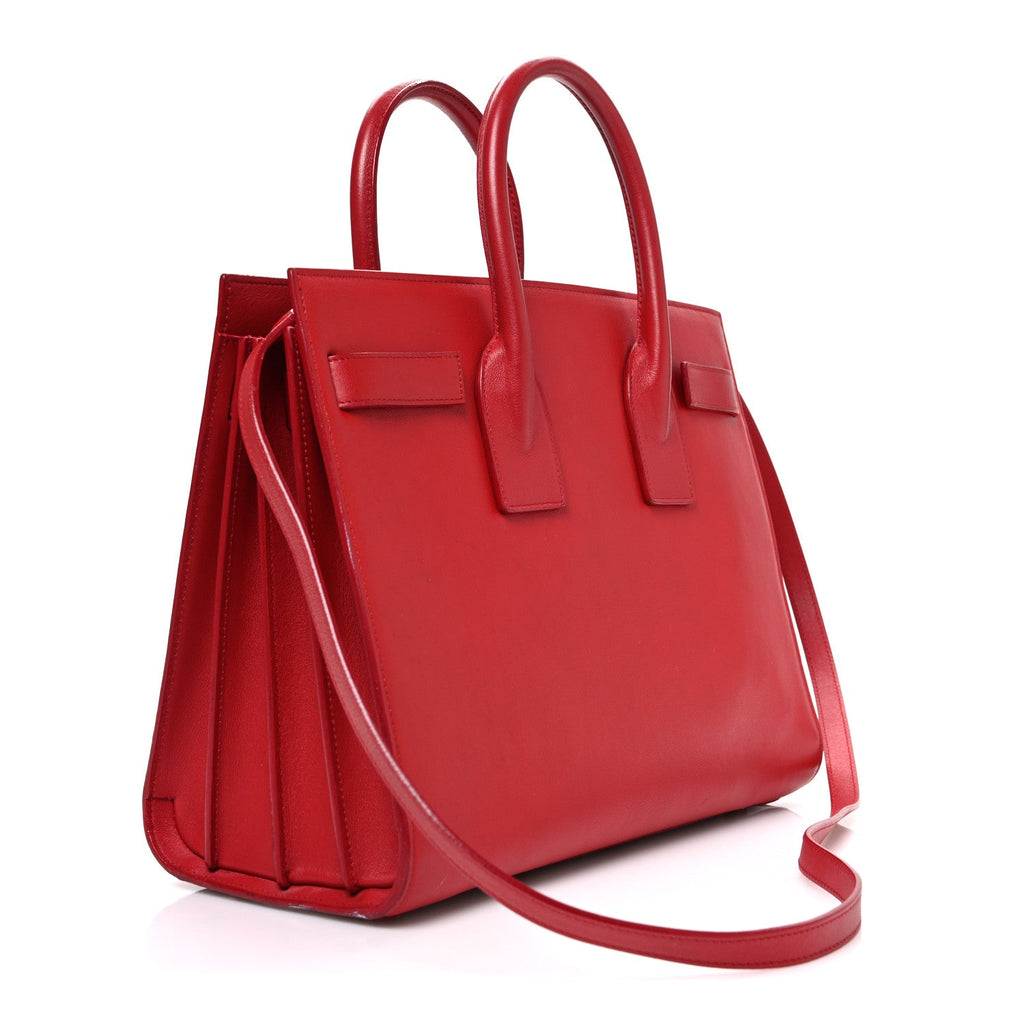 Calfskin Small Sac De Jour Vermillion