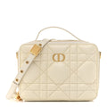 Calfskin Macrocannage Caro Box Bag Latte