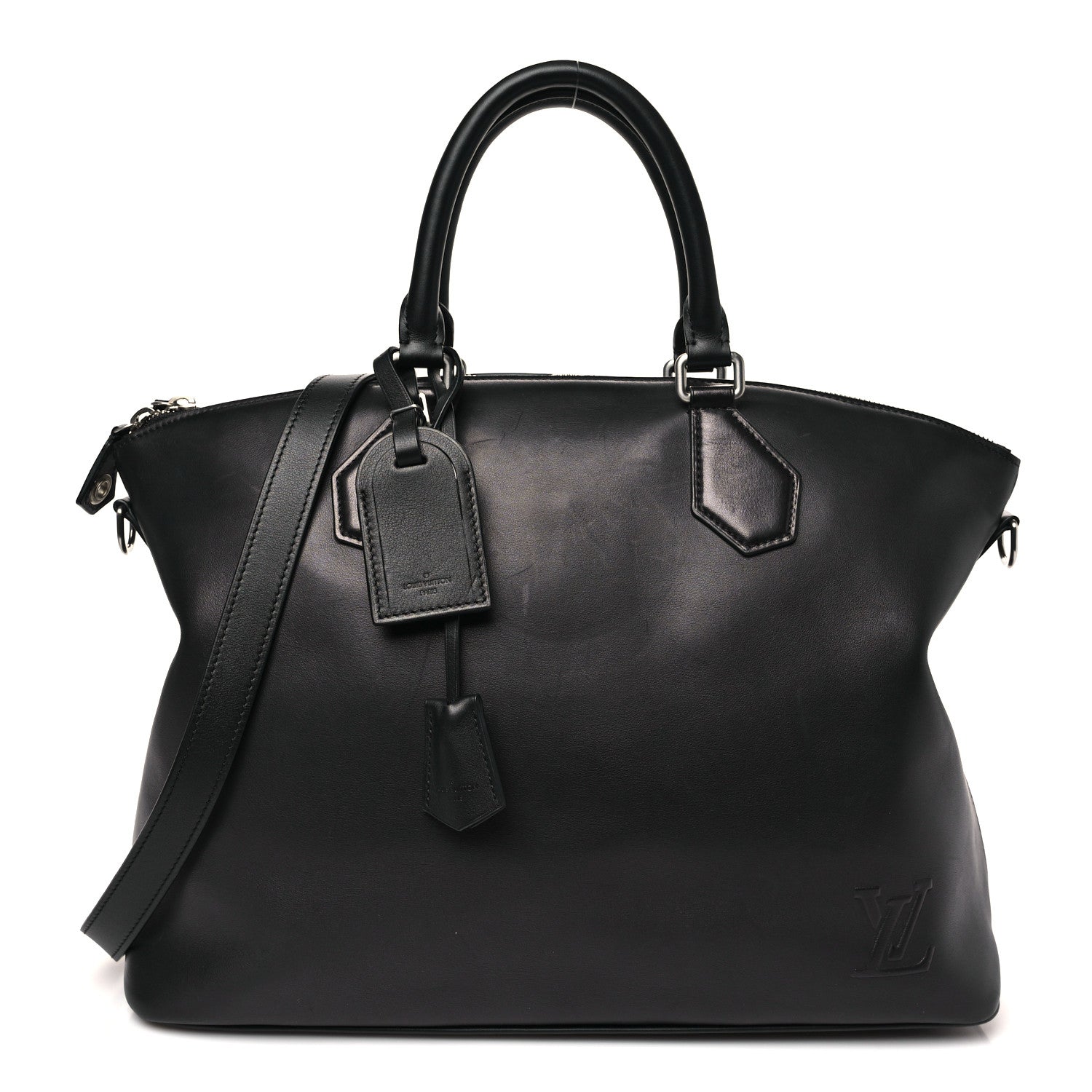 Smooth Millesime Calfskin Lockit MM Black