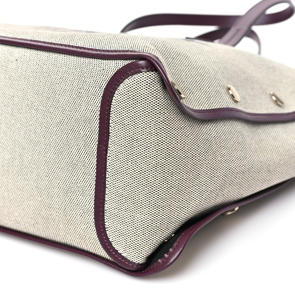 Canvas Medium Bond Shopper Tote Aubergine