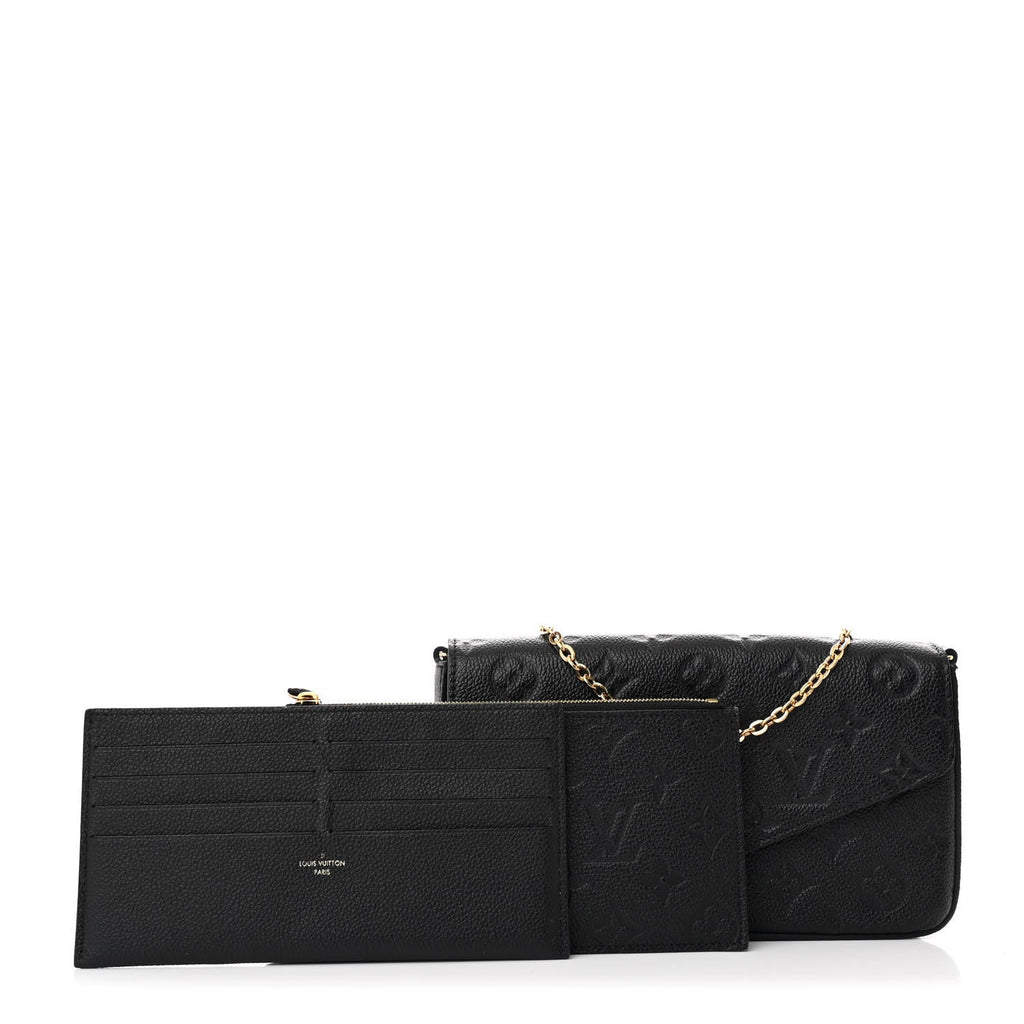Empreinte Pochette Felicie Chain Wallet Black