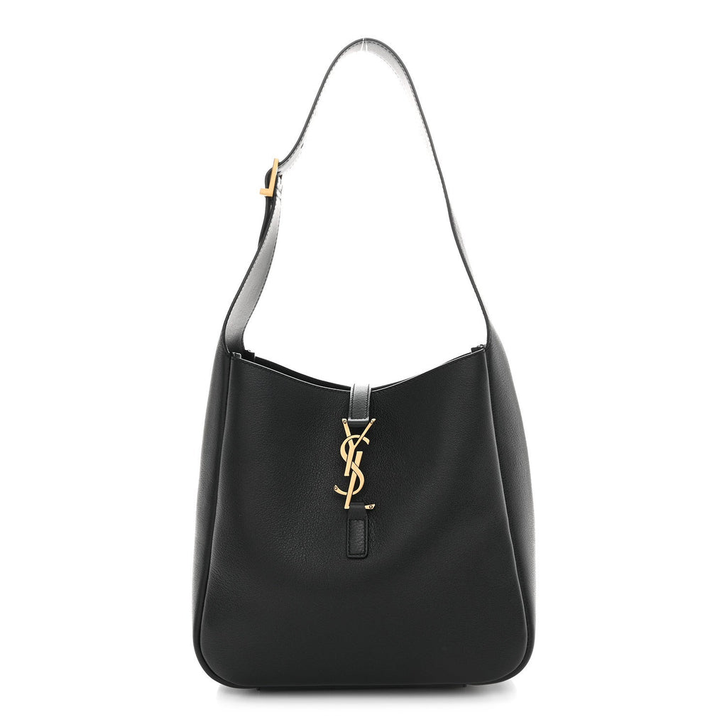 Smooth Calfskin Small Le 5 A 7 Soft Hobo Black