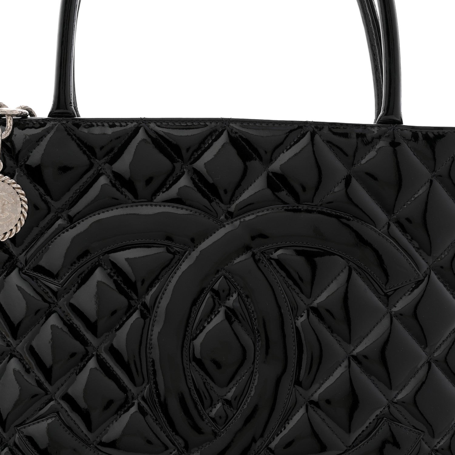 Patent Medallion Tote Black