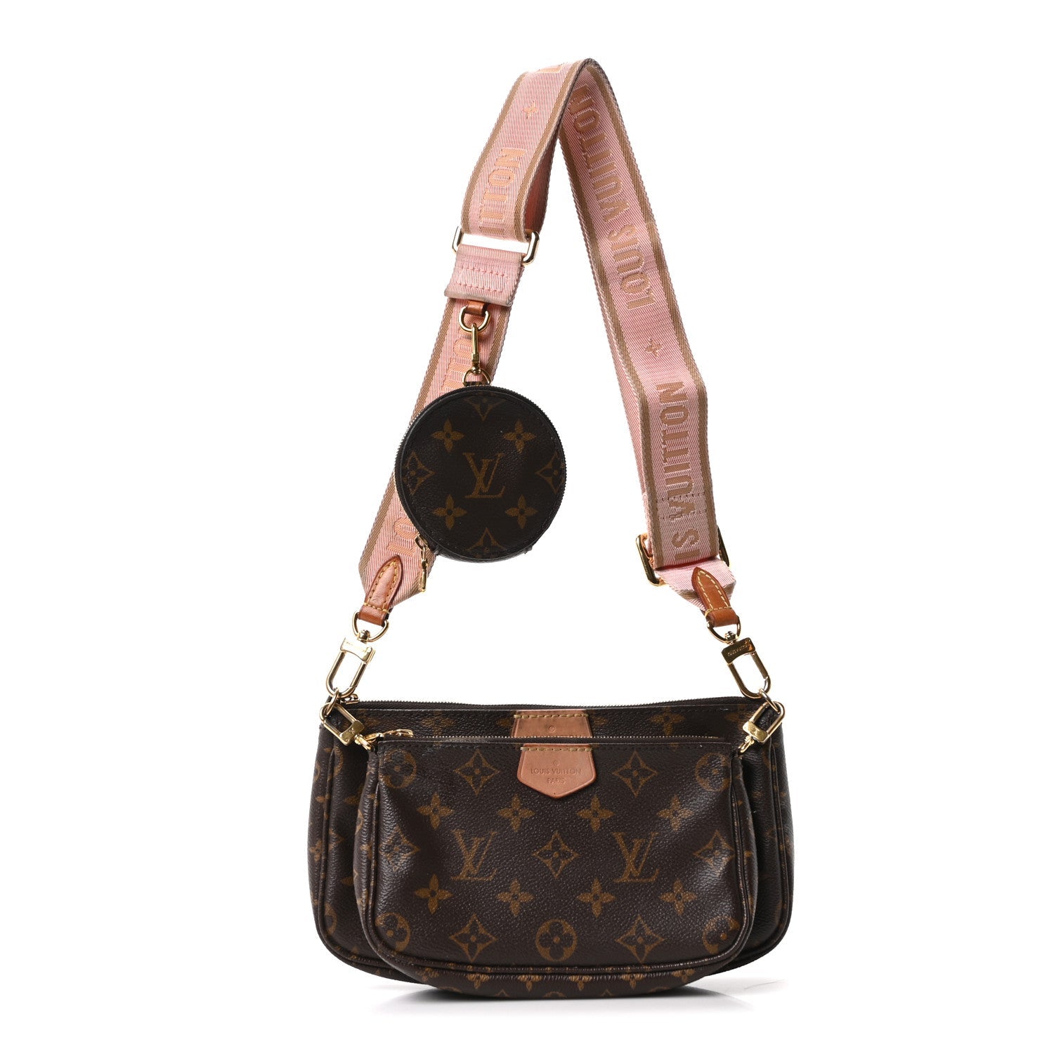 Monogram Multi Pochette Accessories Rose Clair