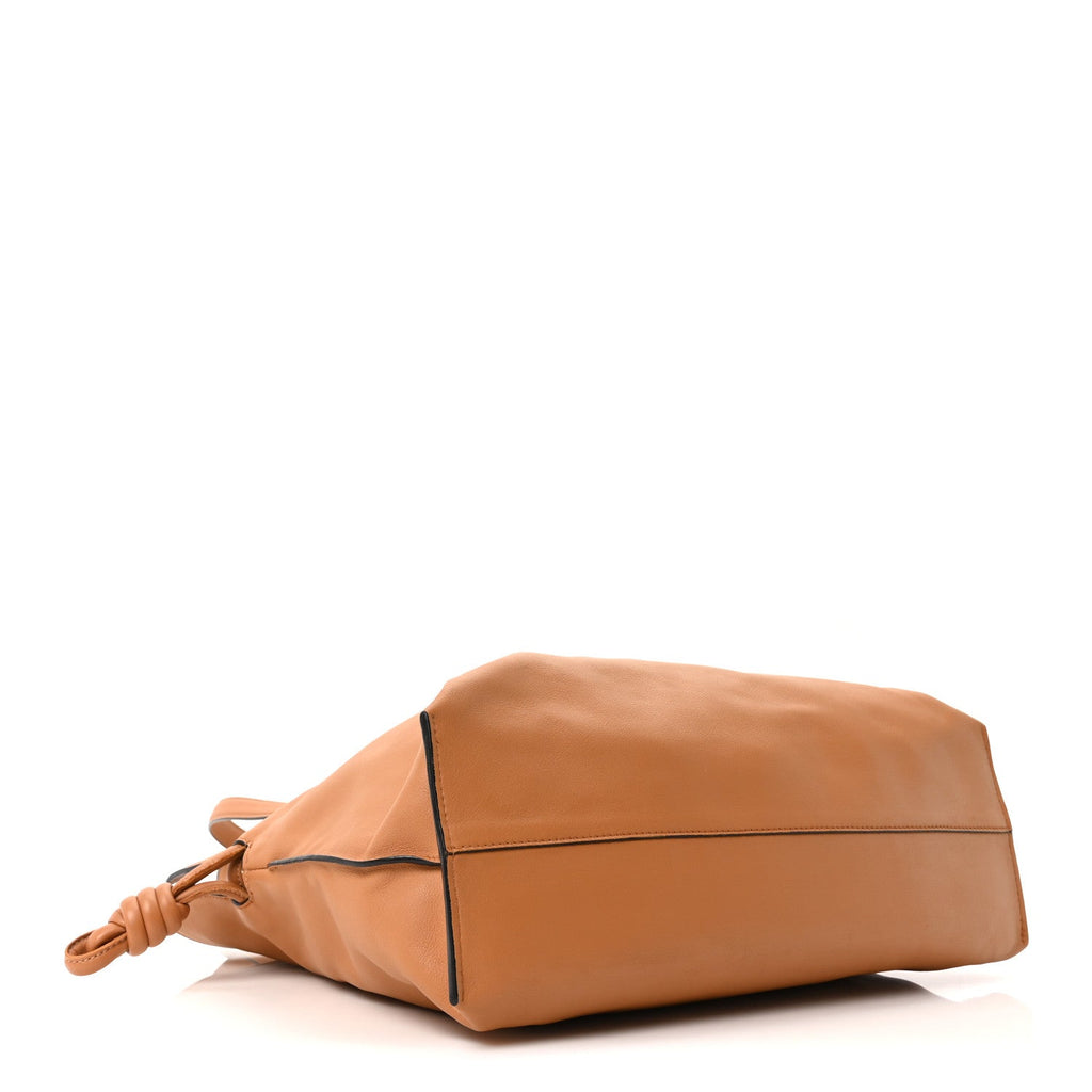 Calfskin Large Flamenco Knot Bag Warm Desert