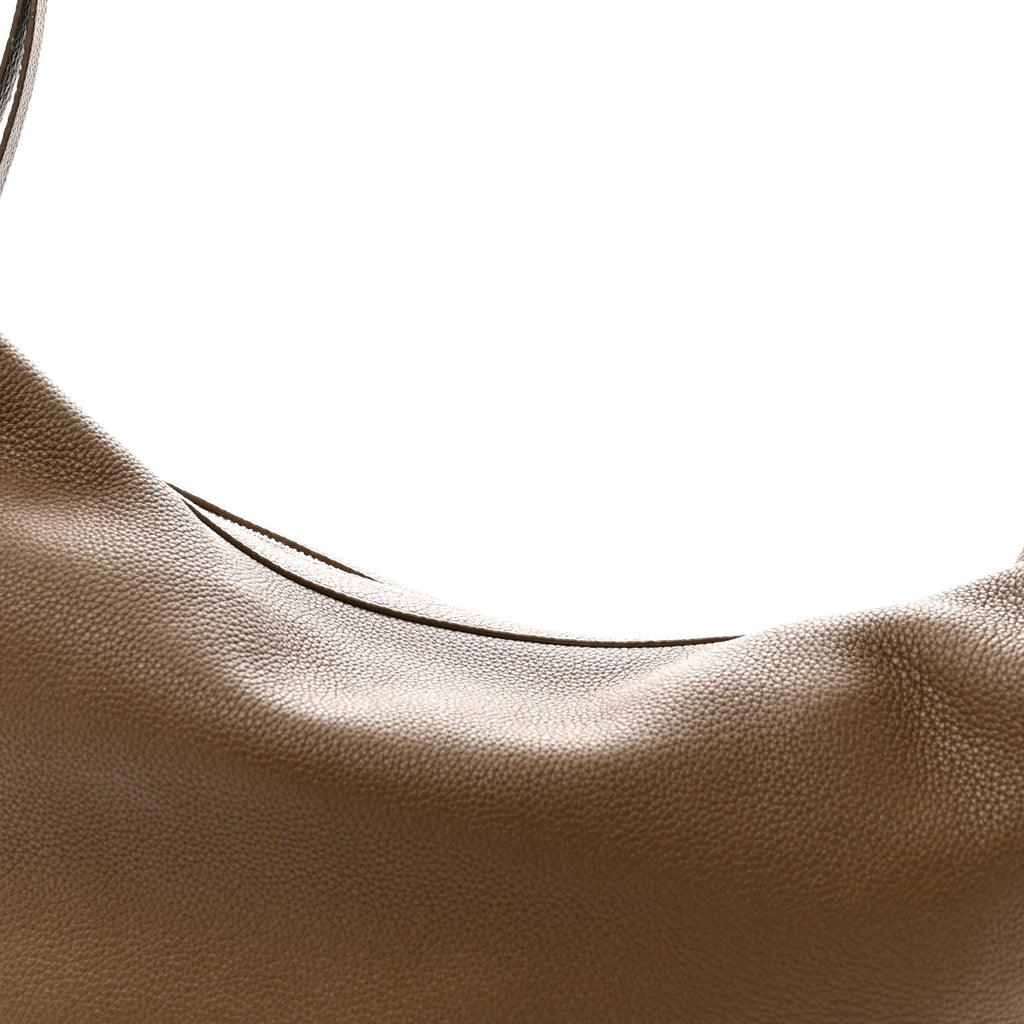 Pebbled Calfskin Augustina Hobo Hazelnut