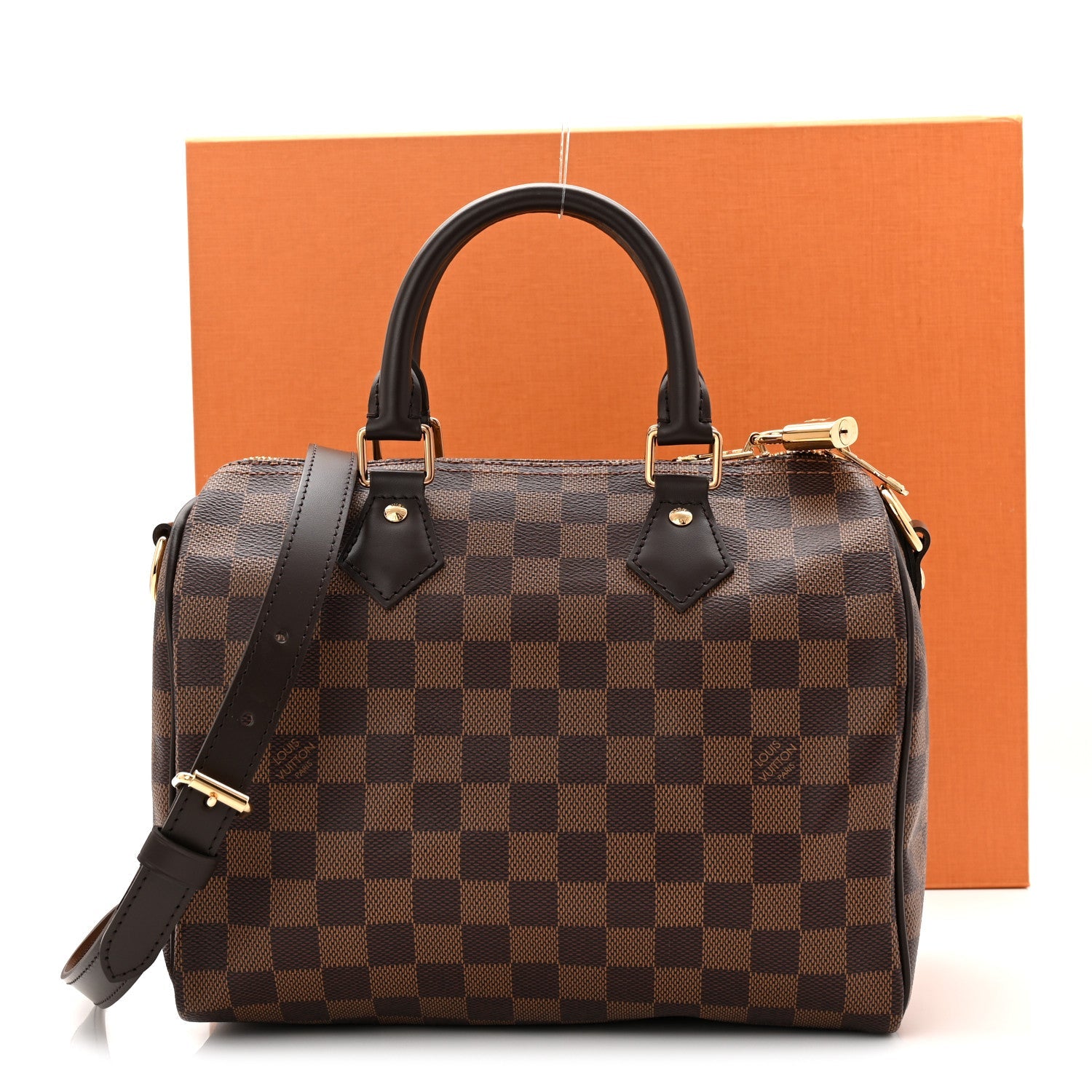 Damier Ebene Speedy Bandouliere 25
